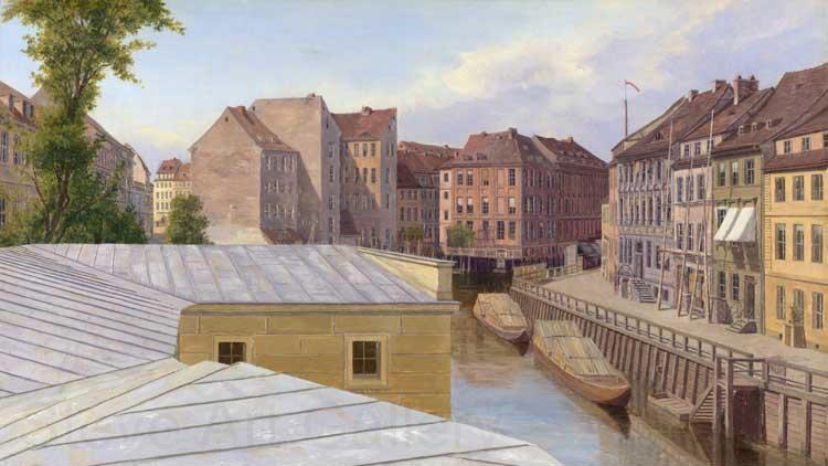 Eduard Gaertner Friedrichsgracht in Berlin Spain oil painting art